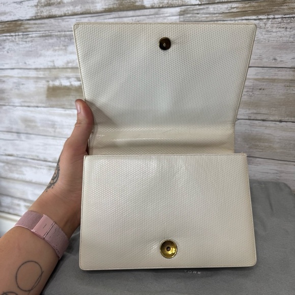 Vintage Judith Leiber White Leather Mini Handbag - Picture 7 of 14